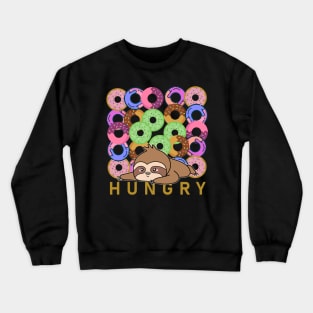 Donut Sloth Funny Crewneck Sweatshirt